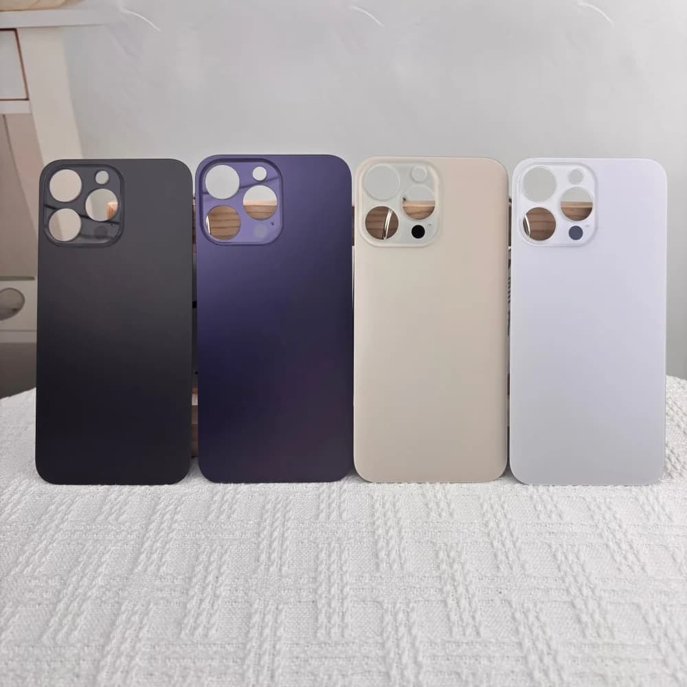 Replacement Back Glass Cover For Apple iPhone 14Pro/14 Pro Max Rear Housing Battery Door Panel With Camera Lens Repair Parts