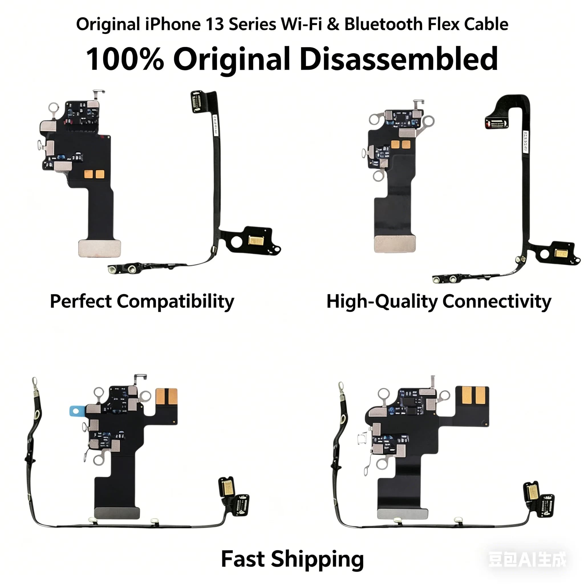 Cavo Flessibile Antenna 100% OEM Ricambi Originali per Riparazione Segnale Bluetooth WiFi NFC per iPhone 13 Pro Max 13 Mi