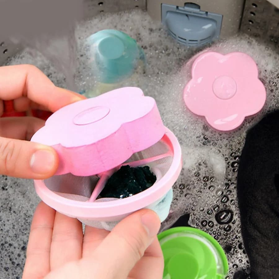 Filter Bag Floating for Washing Machine, Bag Reusable for Collecting Peles and Lanugine, Laundry Cleaning Accessories