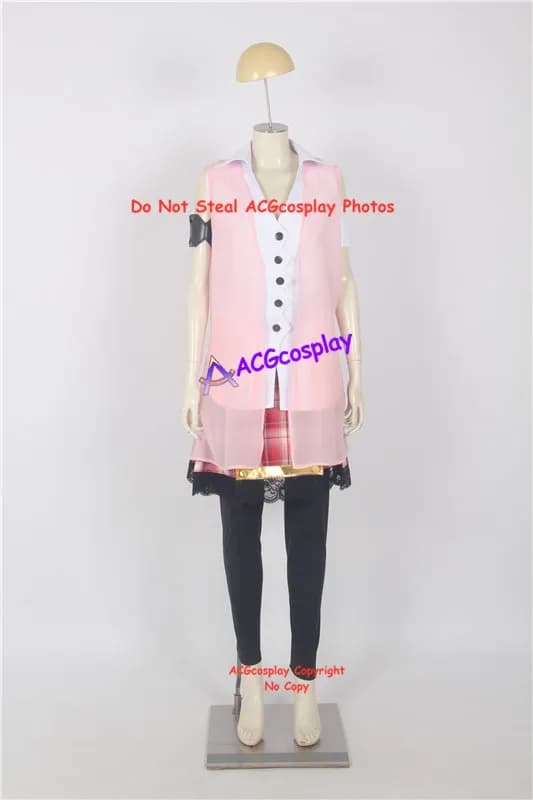 Final Fantasy Serah Farron Cosplay Costume acgcosplay Include Long Stockings