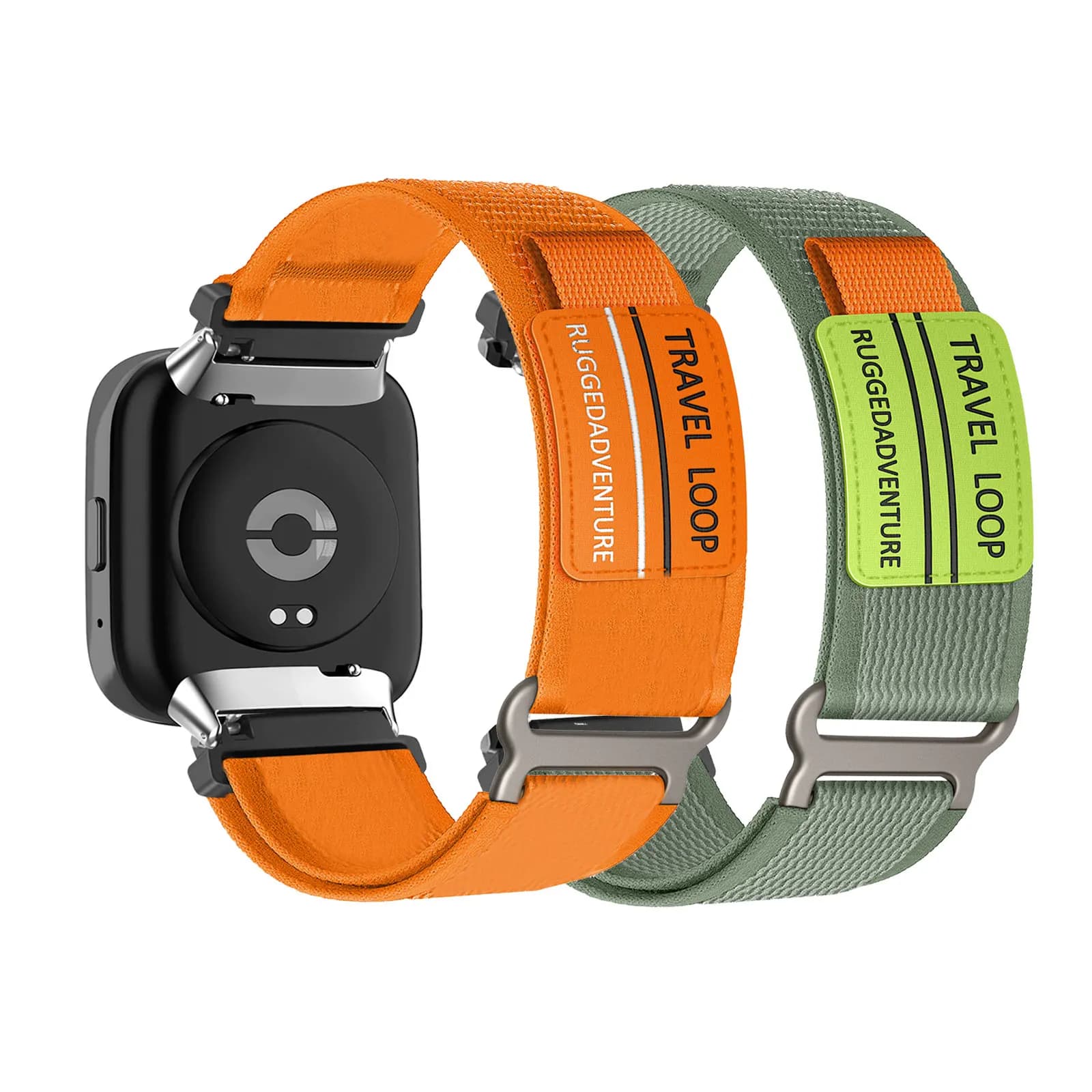 2 cinturini in nylon con velcro per Xiaomi Redmi Watch 3 Lite/Active Strap