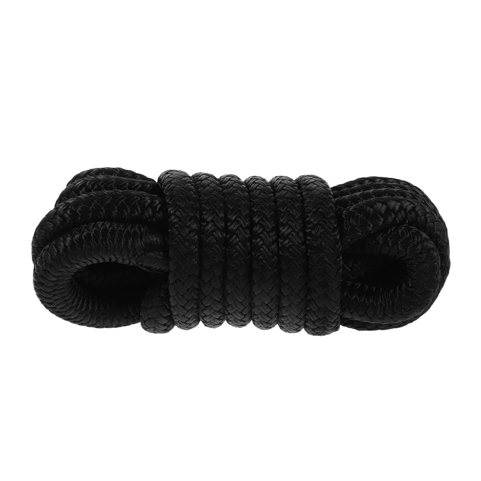 Marine Mooring Rope Heavy Duty Black Nylon Dock Line for Boats Yachts Secure Docking