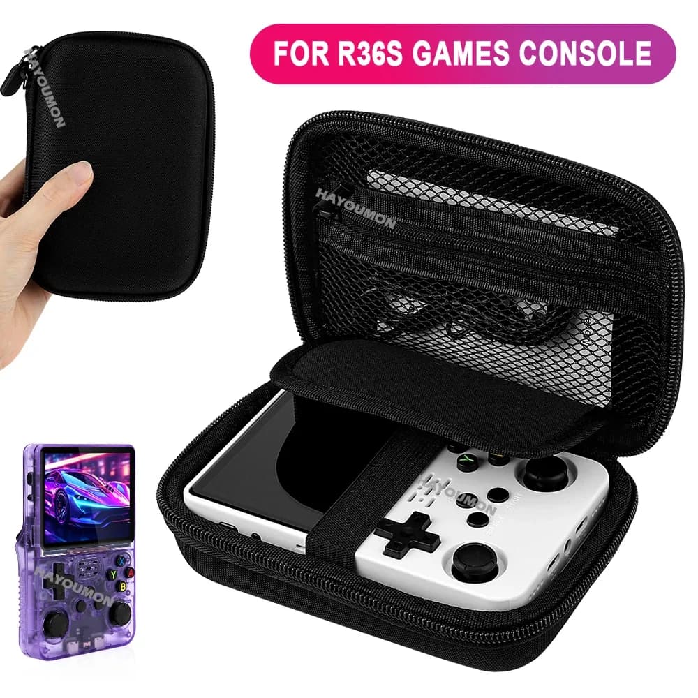 Borsa per console di gioco, adatta per R35S R36S, custodia protettiva rigida in EVA, portatile, resistente ai graffi e alle cadute, accessorio per gaming
