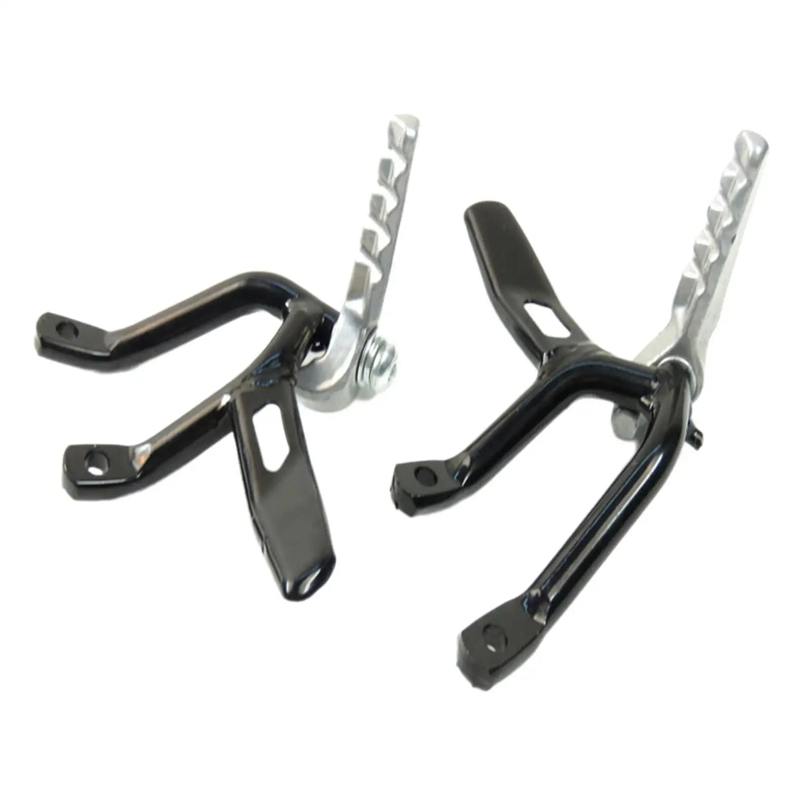 Pedane posteriori per moto in ferro resistente, kit di sostituzione universale per poggiapiedi passeggero pieghevole per motocicli Chopper