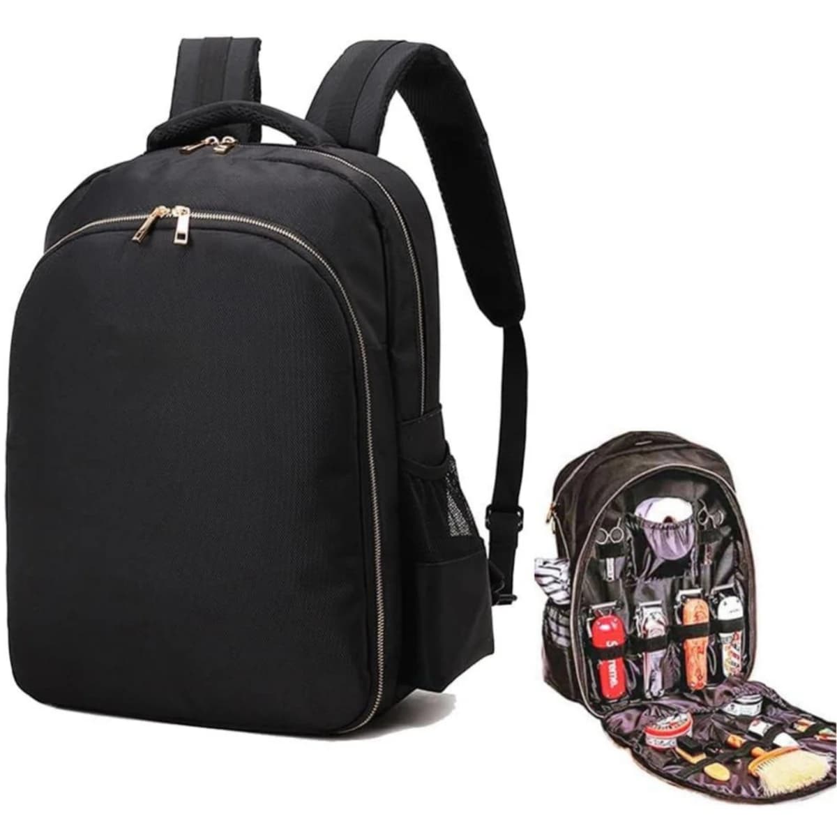 Barber Supplies Backpack Portable Clippers Organizer Hairstylist Tools Bag Large Capacity Travel Bag Salon Storage Shoulders Bag