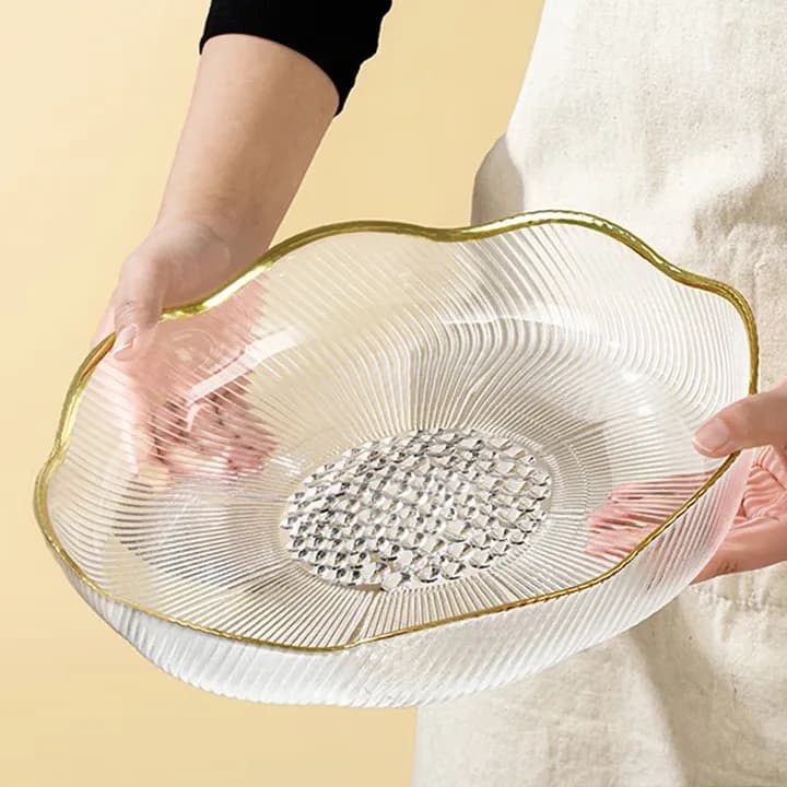 Piatto di frutta per la casa, soggiorno, frutta in vetro di alto valore, grande spuntino, frutta secca, piatto per snack, contenitore per caramelle