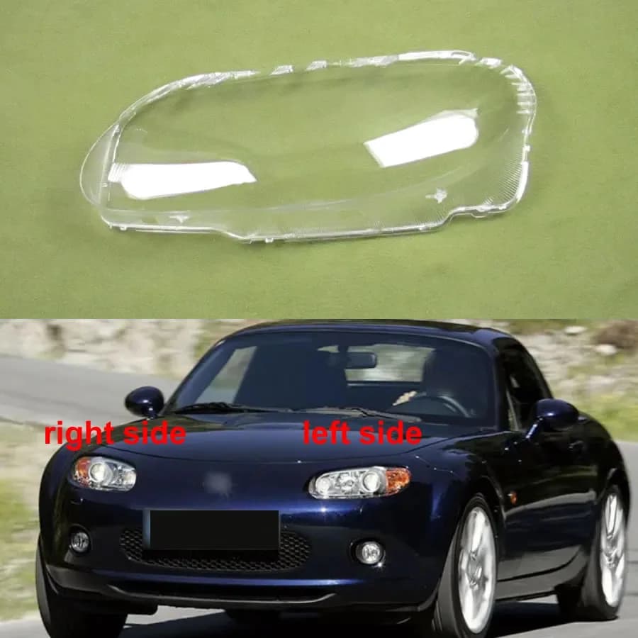 For Mazda MX-5 MX5 2004 2005 2006 Transparent Lampshade Headlight Lens Cover Headlamp Shell Plexiglass Auto Replacement Parts