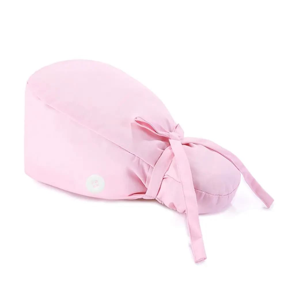 Cappucci chirurgici regolabili con bottoni Porta coda di cavallo Cappelli infermieristici Bouffant Capelli lunghi Berretti da medico infermiera Donna e uomo