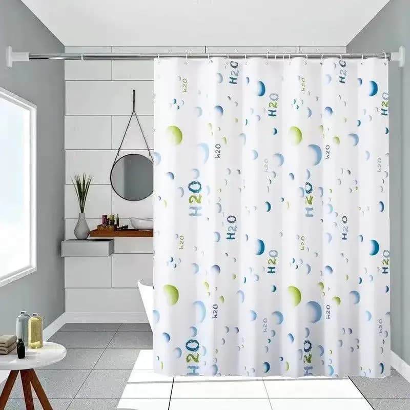 Tenda da doccia modello molecolare nordico Feng shui Tenda divisoria da bagno impermeabile PEVA protezione privacy impermeabile opaqu