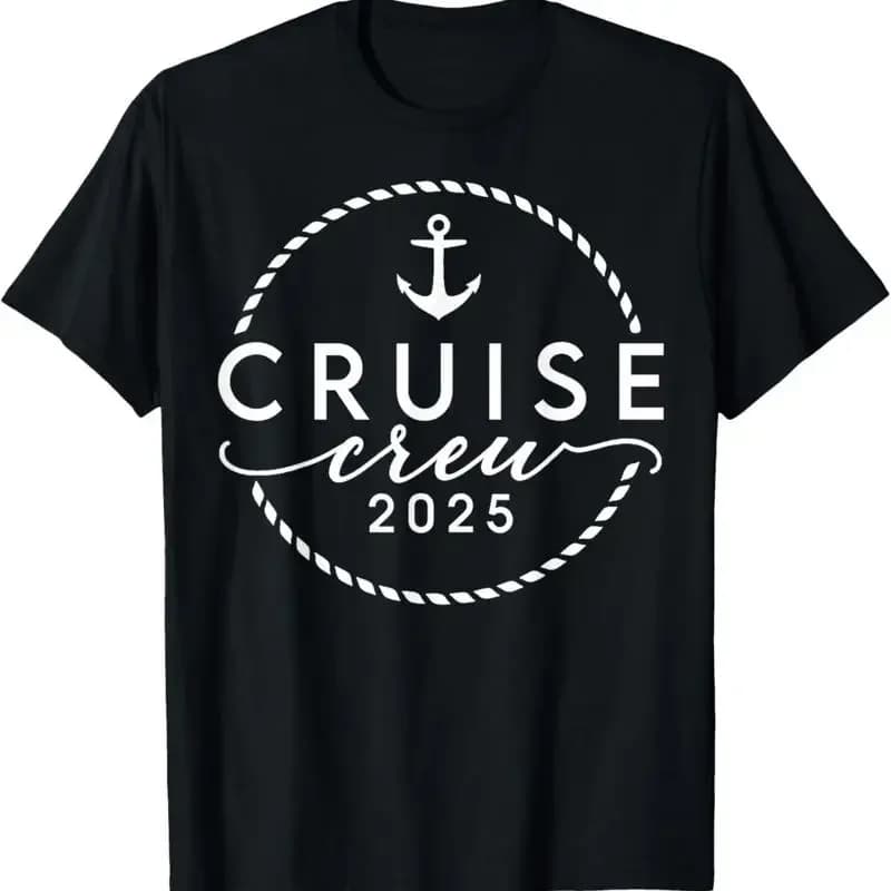 Cruise Crew 2025 Anchor Vacation Sailing Trip Matching Group T Shirt