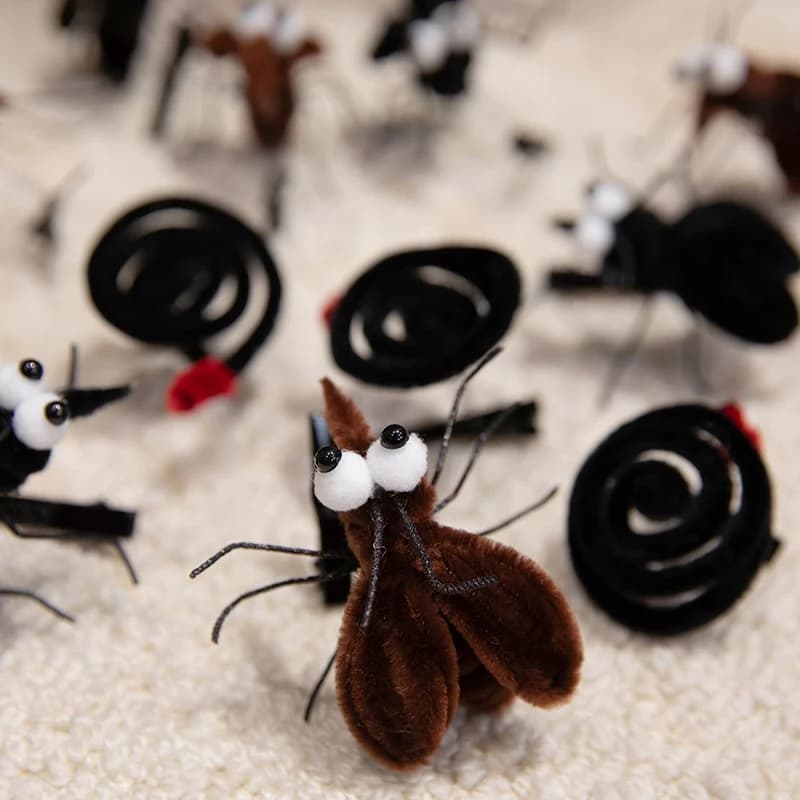 Creativo Zanzara Tornante Giocattoli di Peluche Simpatico Cartone Animato Insetto Primavera Tornante Giocattoli Divertenti Bambini Scherzo Puntelli Foto Puntelli Ragazze Decor