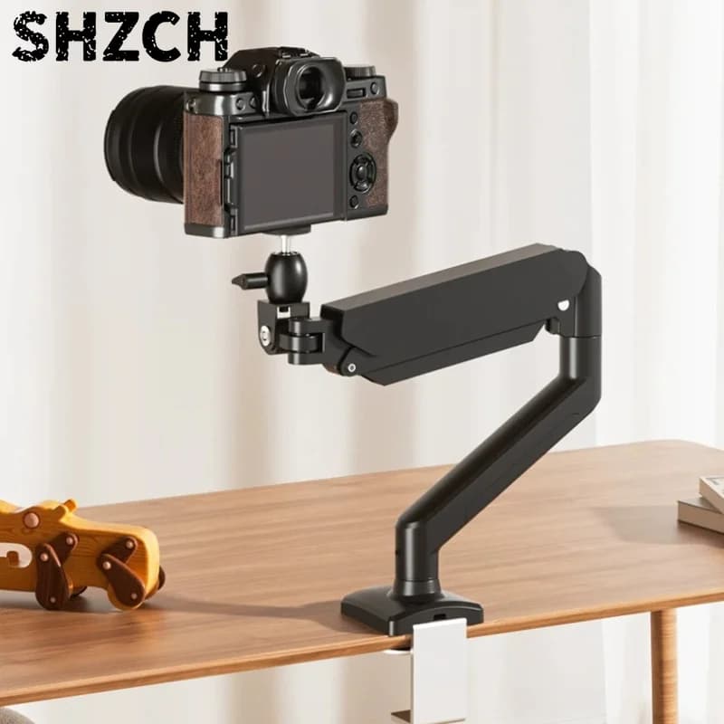Camera Arm 360 Rotatable Desktop Mount Stand Adjustable Hover Bracket Projector Gimbal Holders Universal Live Webcam Support