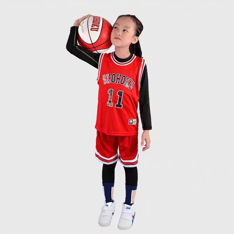 Abbigliamento per Ragazzi e Ragazze, Costume Cosplay della Squadra di Basket Shohoku, Magliette e Completi Sportivi per Bambini e Adolescenti 2-12 Anni