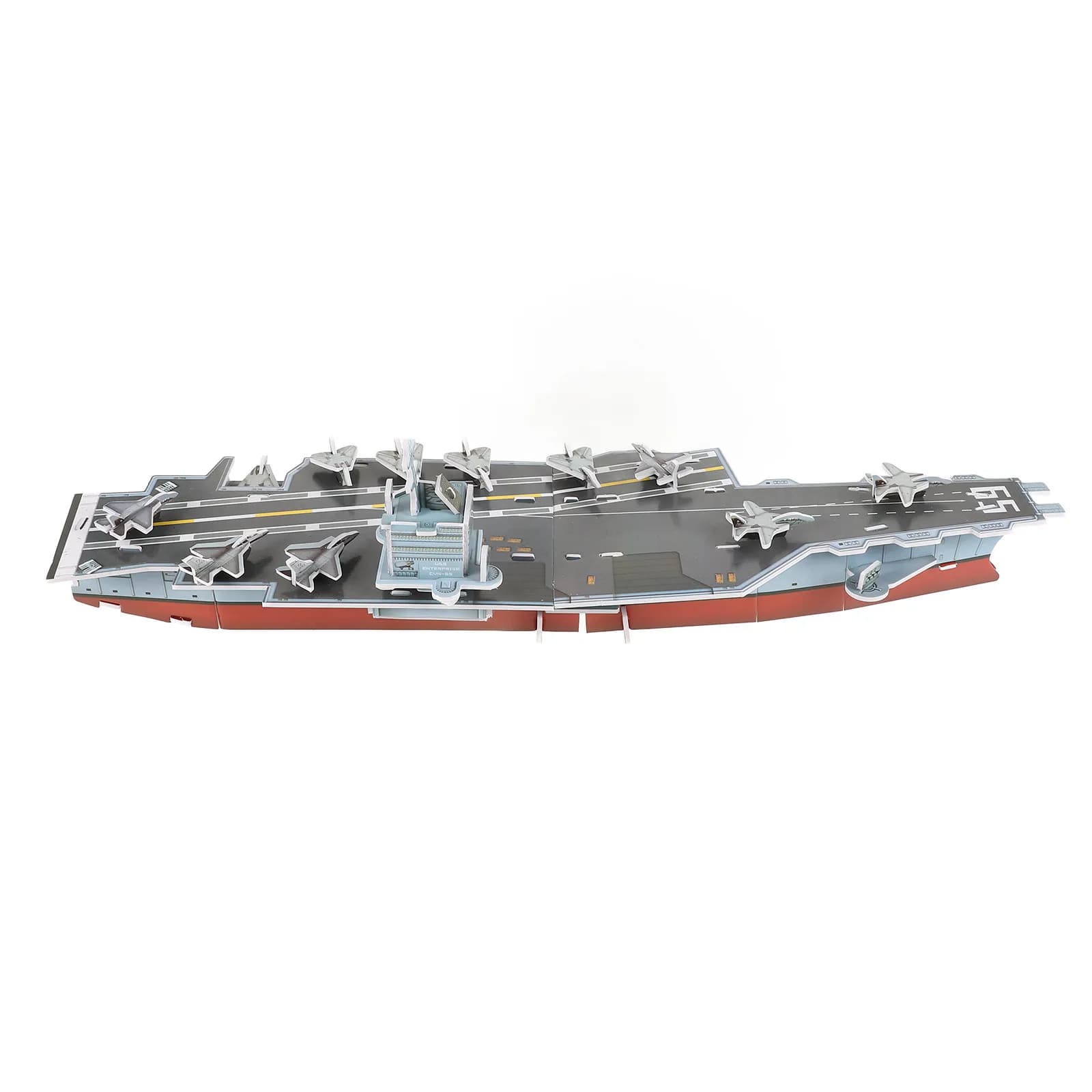 Puzzle 3D Portaerei: Kit Educativo Fai-da-Te, Modellino Realistico di Nave Militare per Adulti e Bambini, Ideale per il Divertimento in Famiglia