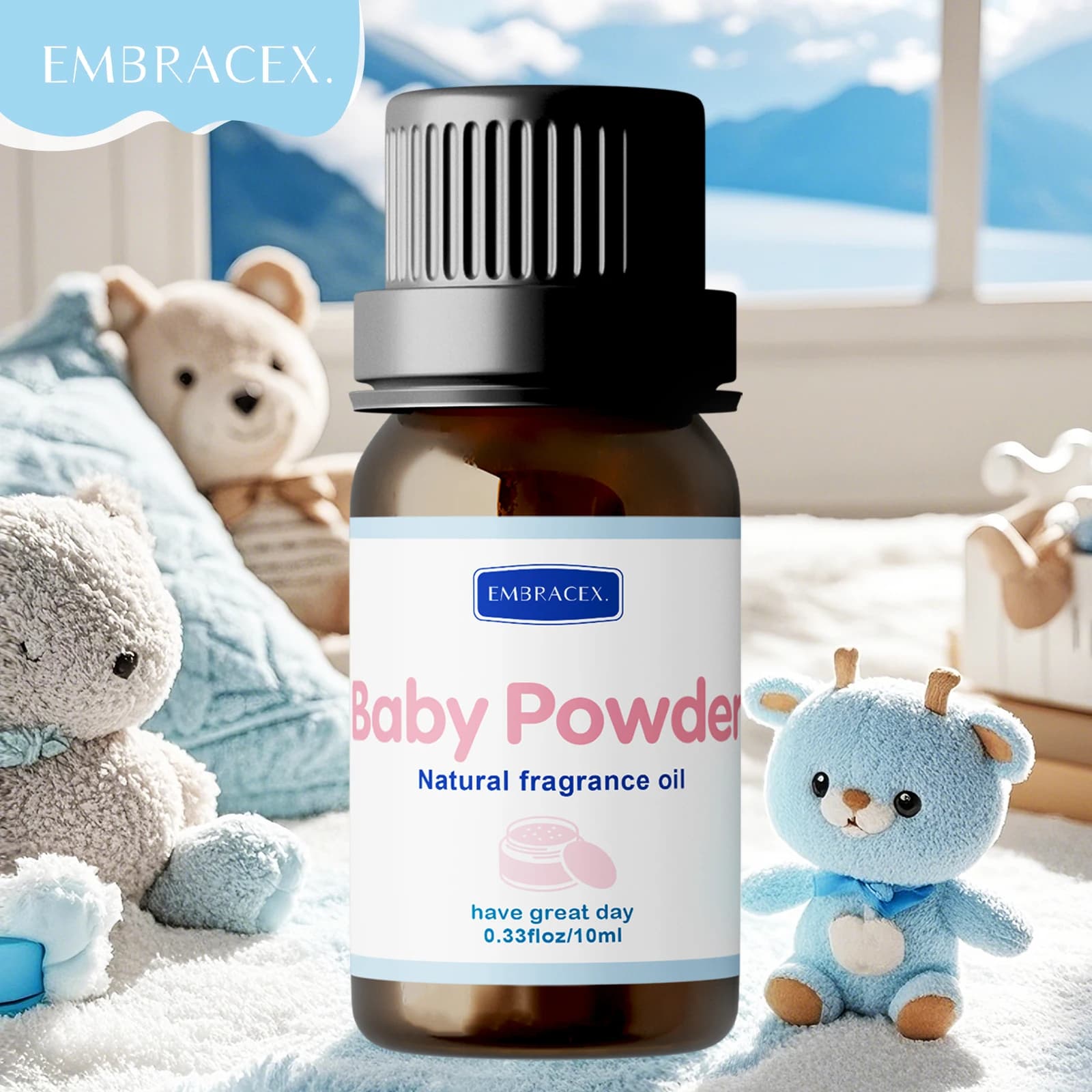 10ml Baby Powder Essential Oil Long Lasting Fragrance Oil Warm Sweet Scent Bodycare Massage Oil Gift For Friends