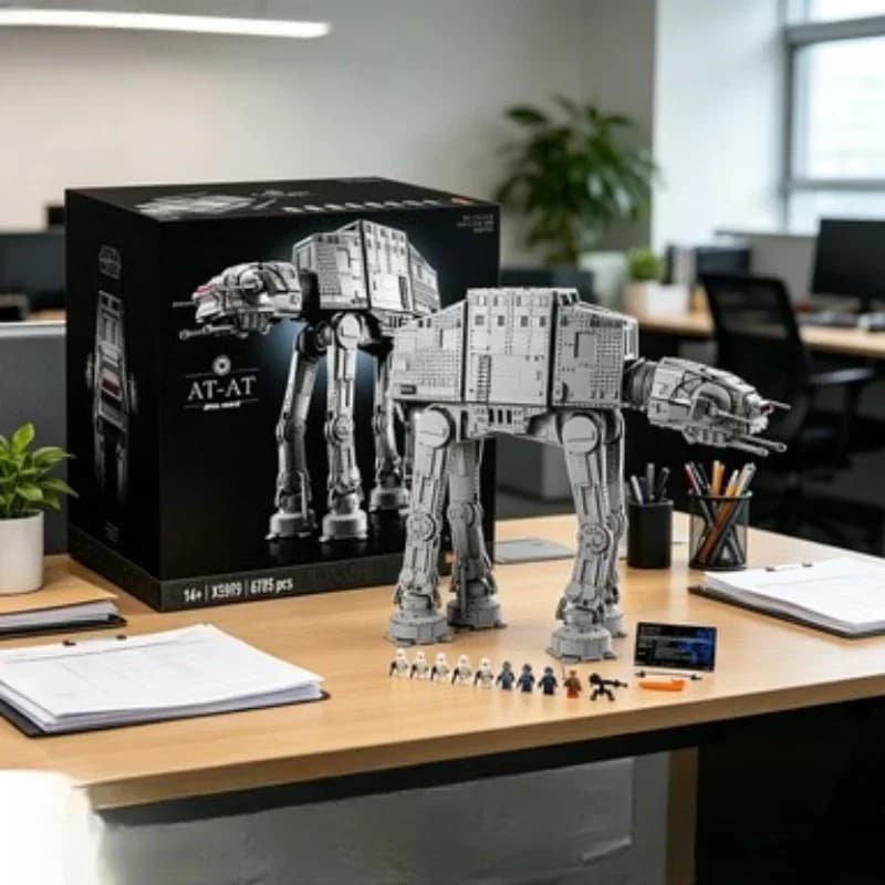 Bandai 75313 6785pcs 2026 In Stock AT-AT Large Building Block Set DIY Home Decor Gift for All Ages compatible with LEGO bricks