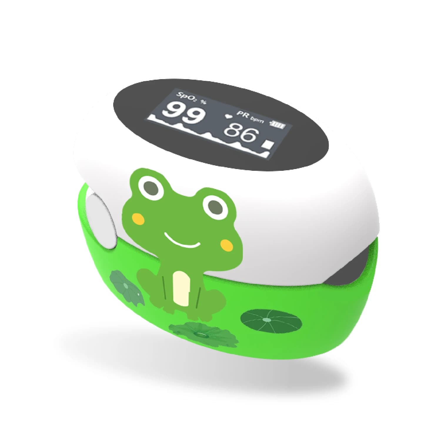 BERRY finger cleaner for children - Rana shape design, Quick reading in 5 Seconds, Automatic shutdown, Children and Newborns rechargeable