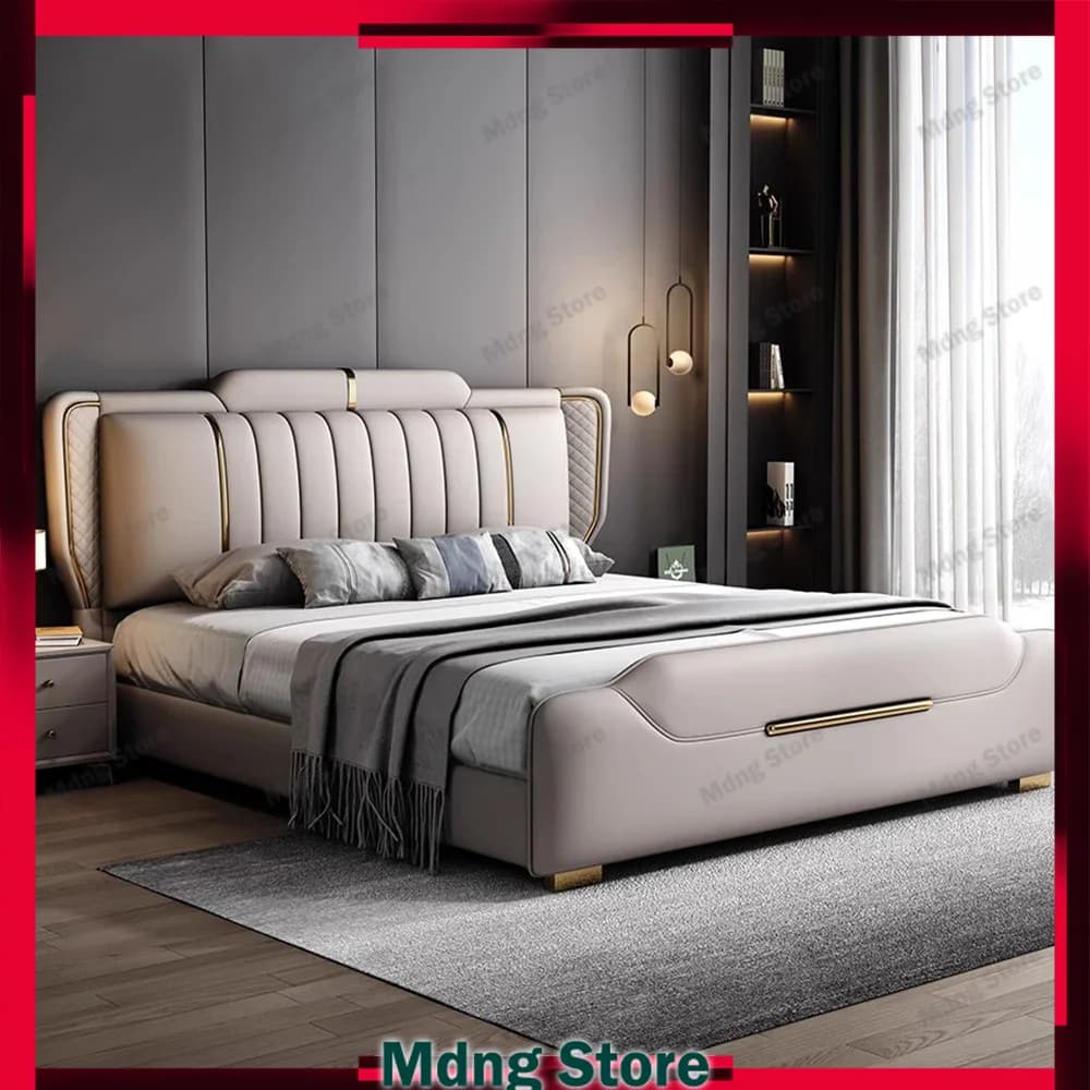 Letto portaoggetti estetico Camera da letto Supporto per gambe in metallo Testiere Telai letto king size Doppi Camas De Dormitorio Mobili per la casa