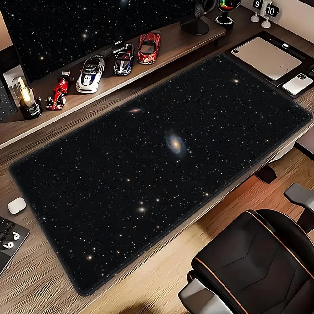 Tappetino per Mouse Galassia Spaziale Profonda, Tappetino da Scrivania Astronomico Cosmico, Tappetino HD Carino per Tastiera Gaming, Grande Tappetino XXL per Gamer