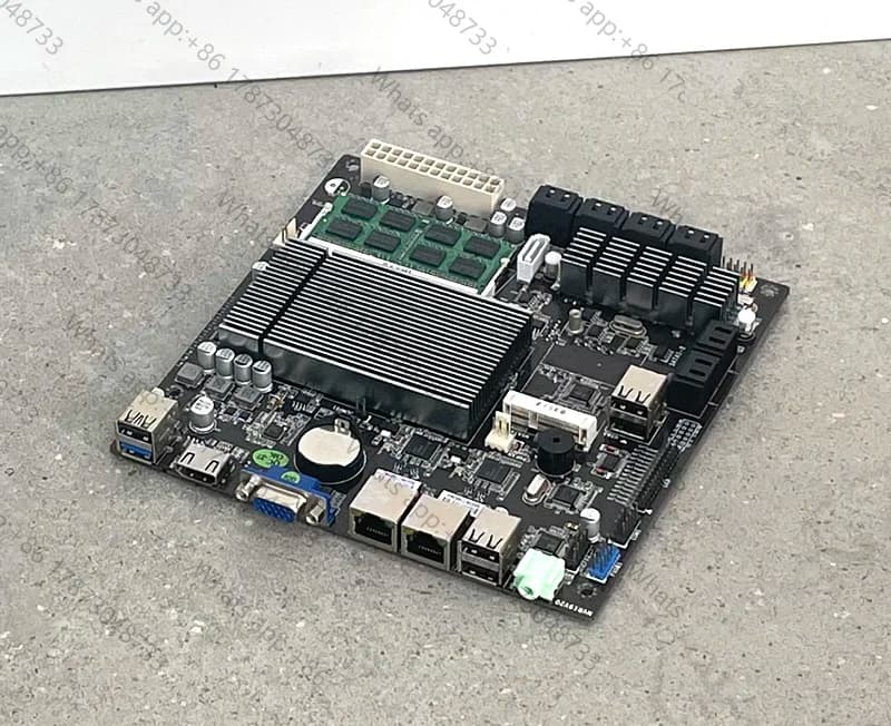 Used J1900/B75K9-ETH control main board NAS Hei Synhui network storage multi-hard disk server