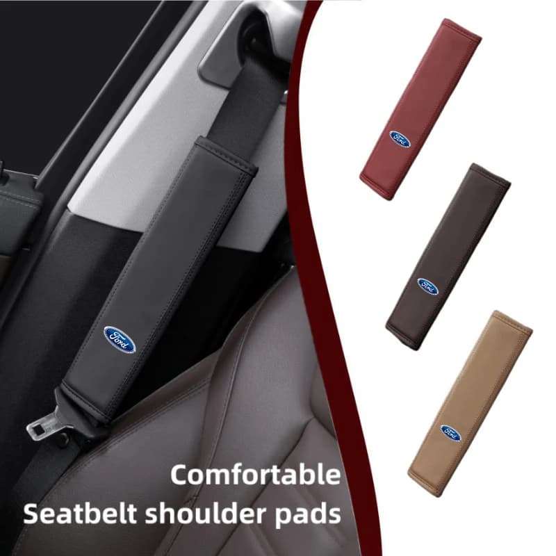 Car Seat Safety Belt Shoulder Cover Protection Padding Pad For Ford Escape Ecosport Fusion Explorer Expedition Taurus