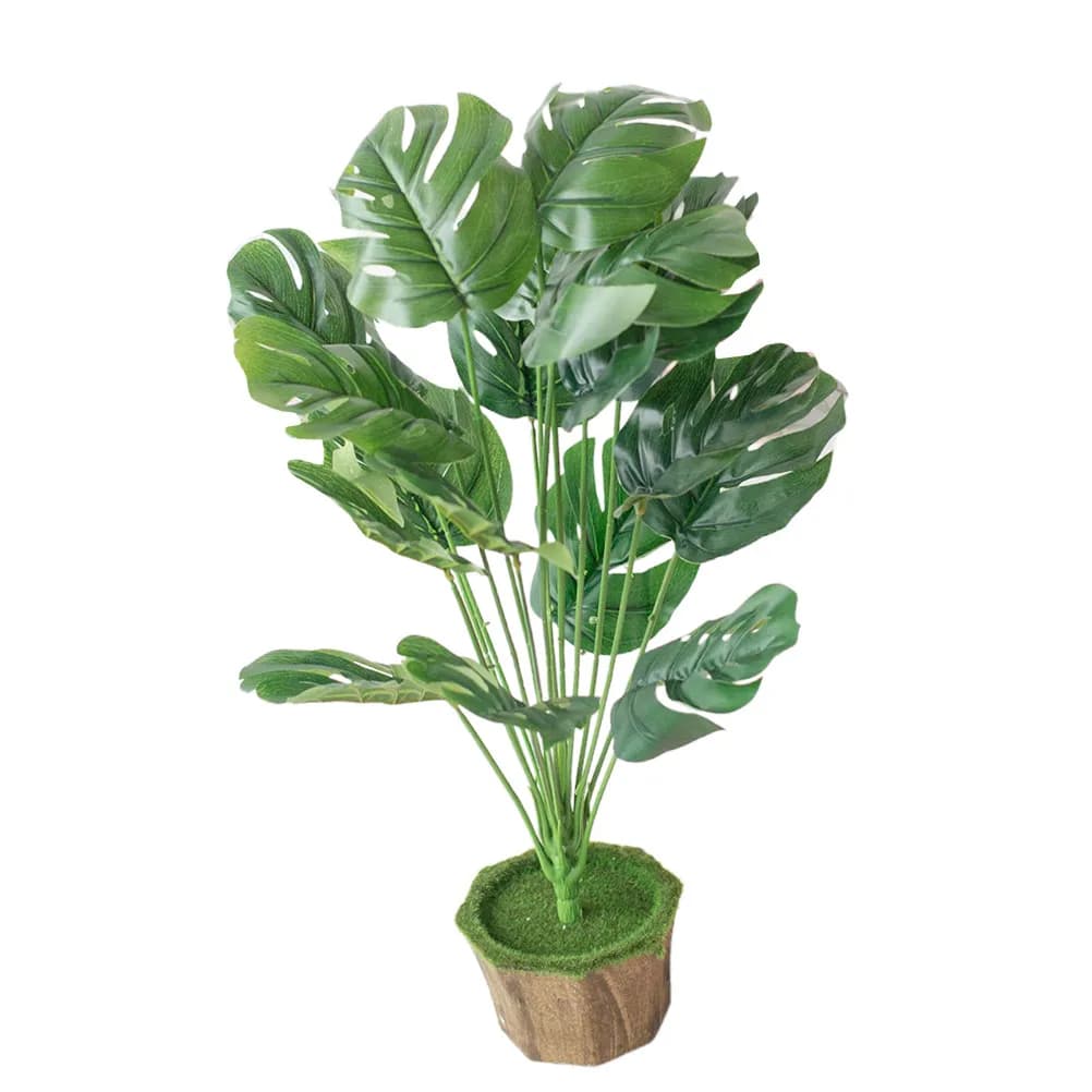 1Pcs Premium Artificial Plants Bonsai Simulation Potted Plant for Shelf Counter Decor Natural Green Leaf Creative Gift Exquisite