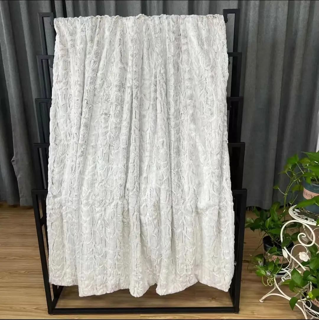 150*200 cm Coperta invernale spessa per il tempo libero Copridivano Coperta imitazione stampa leopardo grigia Morbida pisolino per dormire 100% poliestere