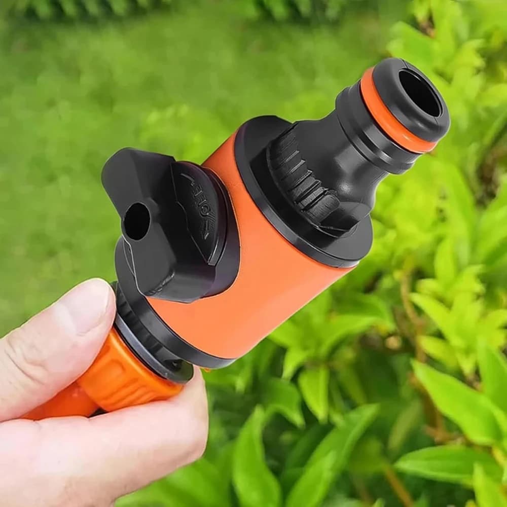2PC Garden Hose Pipe Tap Shut Off Valve Fitting Connector Pipe Coupler Stop Water Connection Repair Joint Irrigation System Adap