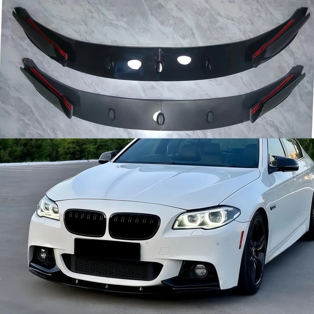 Auto Paraurti Anteriore Lip Spoiler Diffusore Splitter Trim Tuning Per BMW Serie 5 F10 F11 M Sport 535i 528i M550d 2010-2017 Kit Corpo