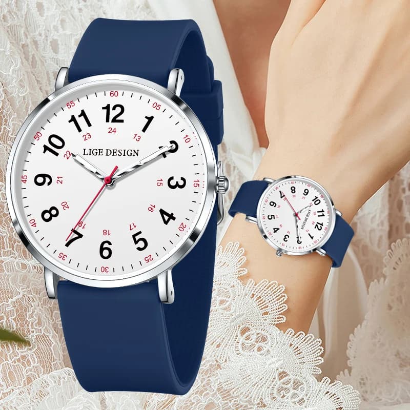 LIGE 2025 Orologio da uomo di moda Top Brand Orologi casual semplici da uomo Impermeabile luminoso sottile orologi da polso al quarzo da donna Reloj Hombre