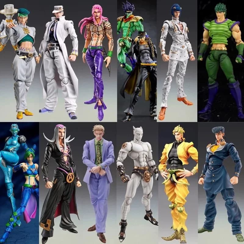 15 cm Anime jojo bizzarra avventura Kujo Jotaro Dio Brando Diavolo Bruno Bucciarati Leone Abbacchio Jolyne Cujoh Action Figure