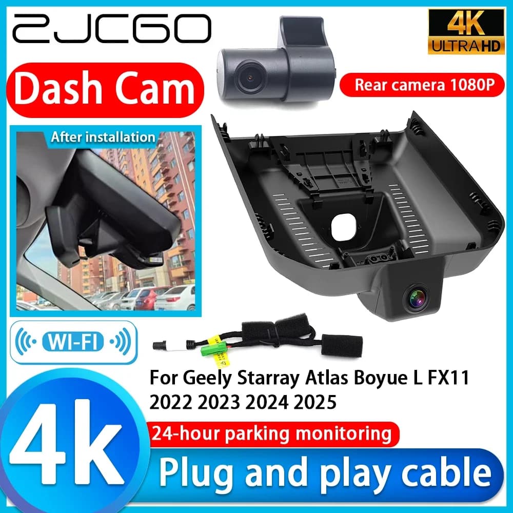 ZJCGO per Geely Starray Atlas Boyue L FX11 2022 2023 2024 2025 Registratore Video 4K UHD Plug and Play Telecamera DVR per Auto