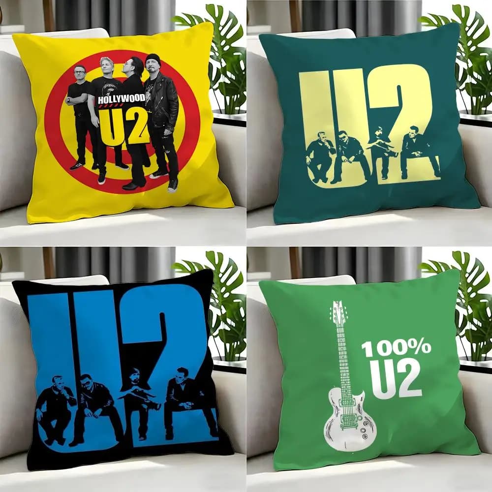 Set di fodere per cuscini classiche U2, 4 pezzi, 50x50, 45x45, 40x40, federe decorative per divano, decorazioni per la casa