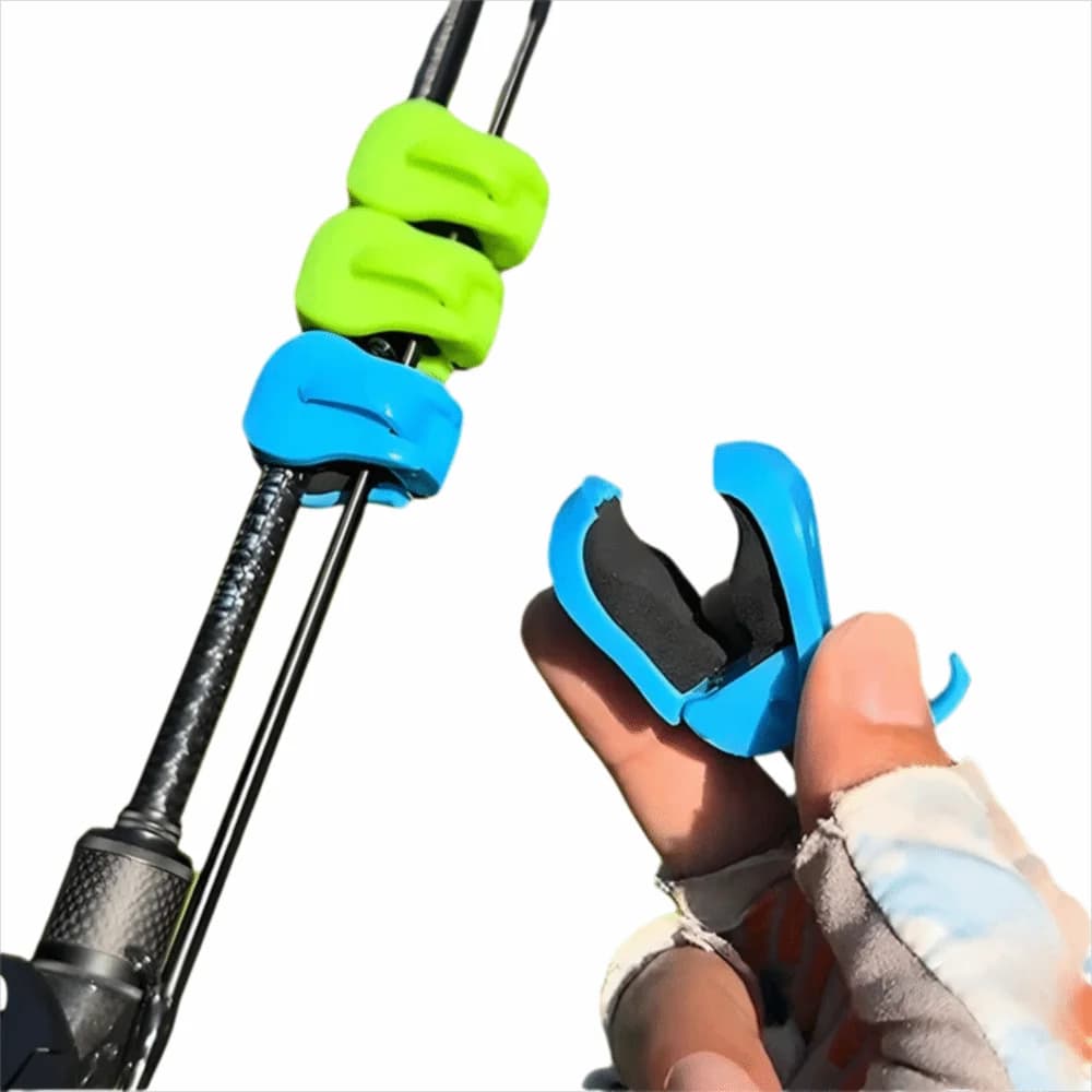 2/4 pezzi supporto per canna multifunzionale dal design compatto cinghie in silicone design a 5 fori supporto per canna da pesca cinghie a sfera leggere