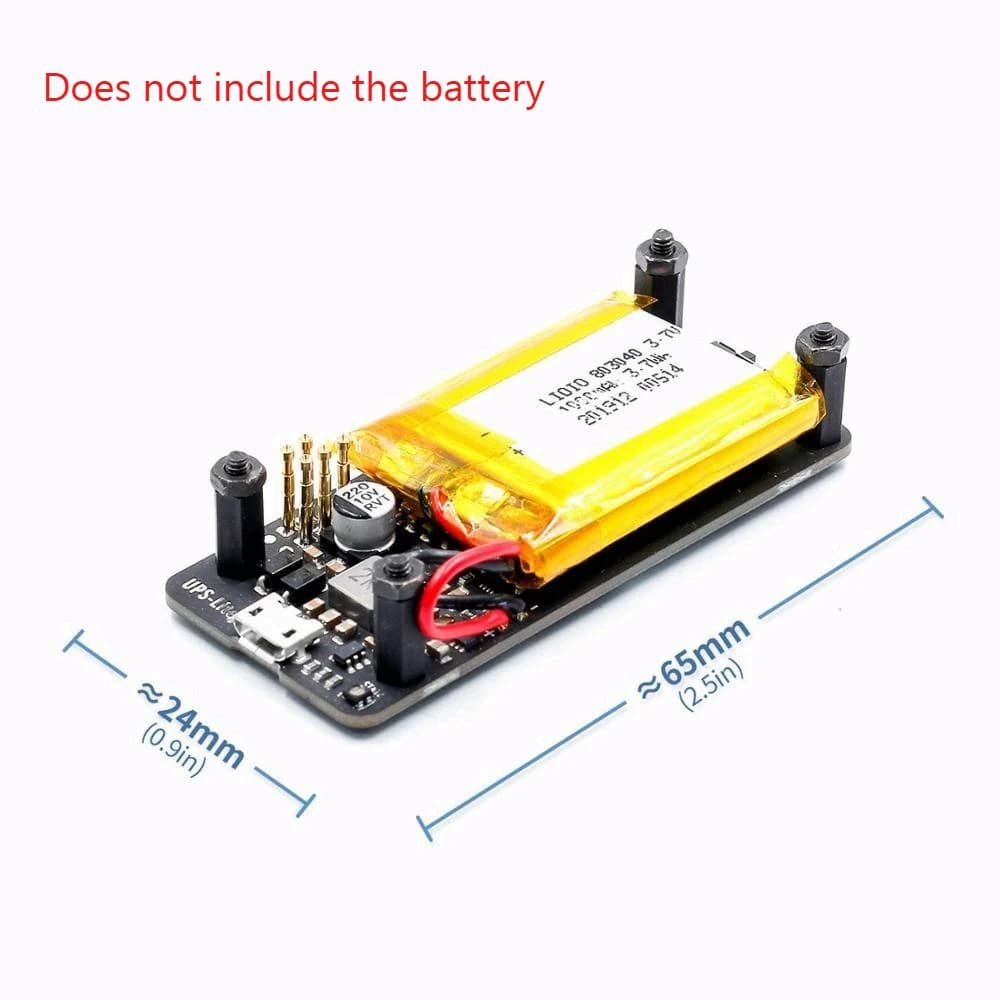 Scheda di Alimentazione UPS-Lite per Raspberry Pi Zero, Modulo con Funzione di Rilevamento Livello Batteria Integrata