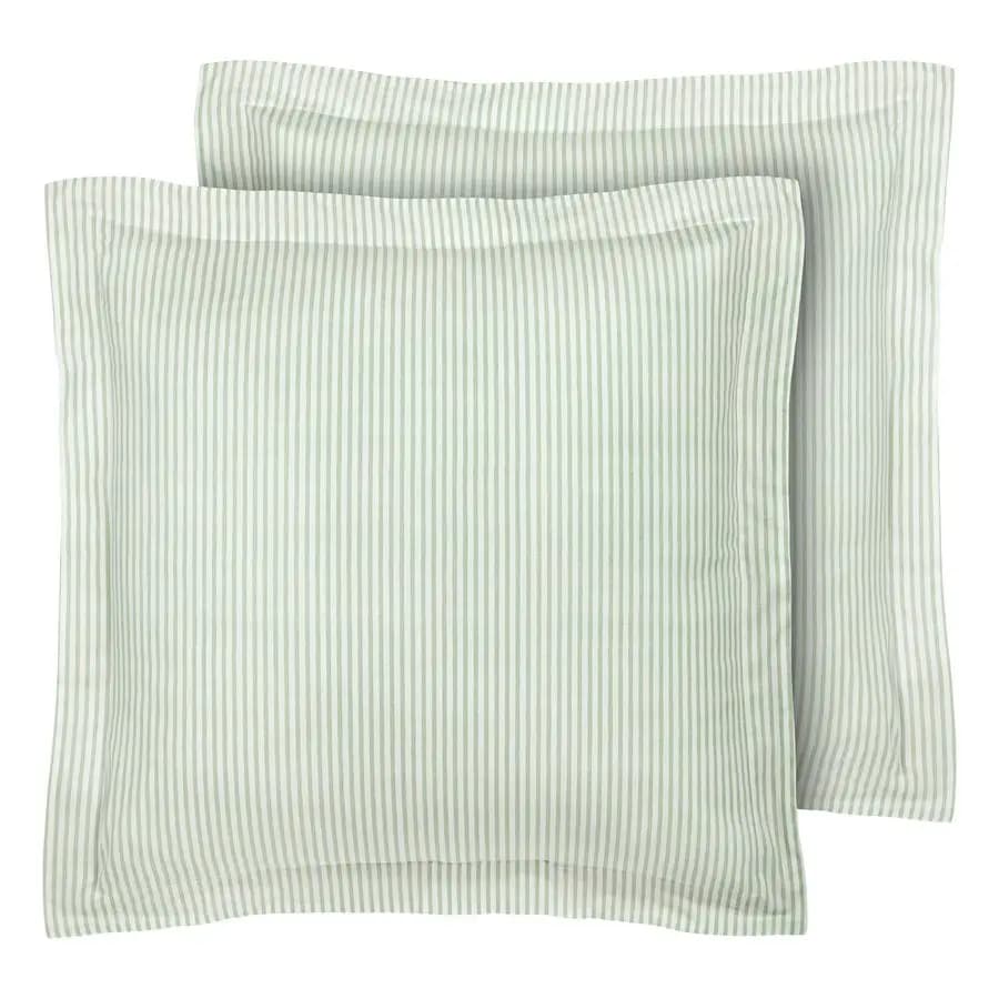 Ashley Euro Shams, 100% Cotton Smooth with Envelope Closure, Decorative Bed or Sofa, OekoTex Certificate, Set of 2 Pieces