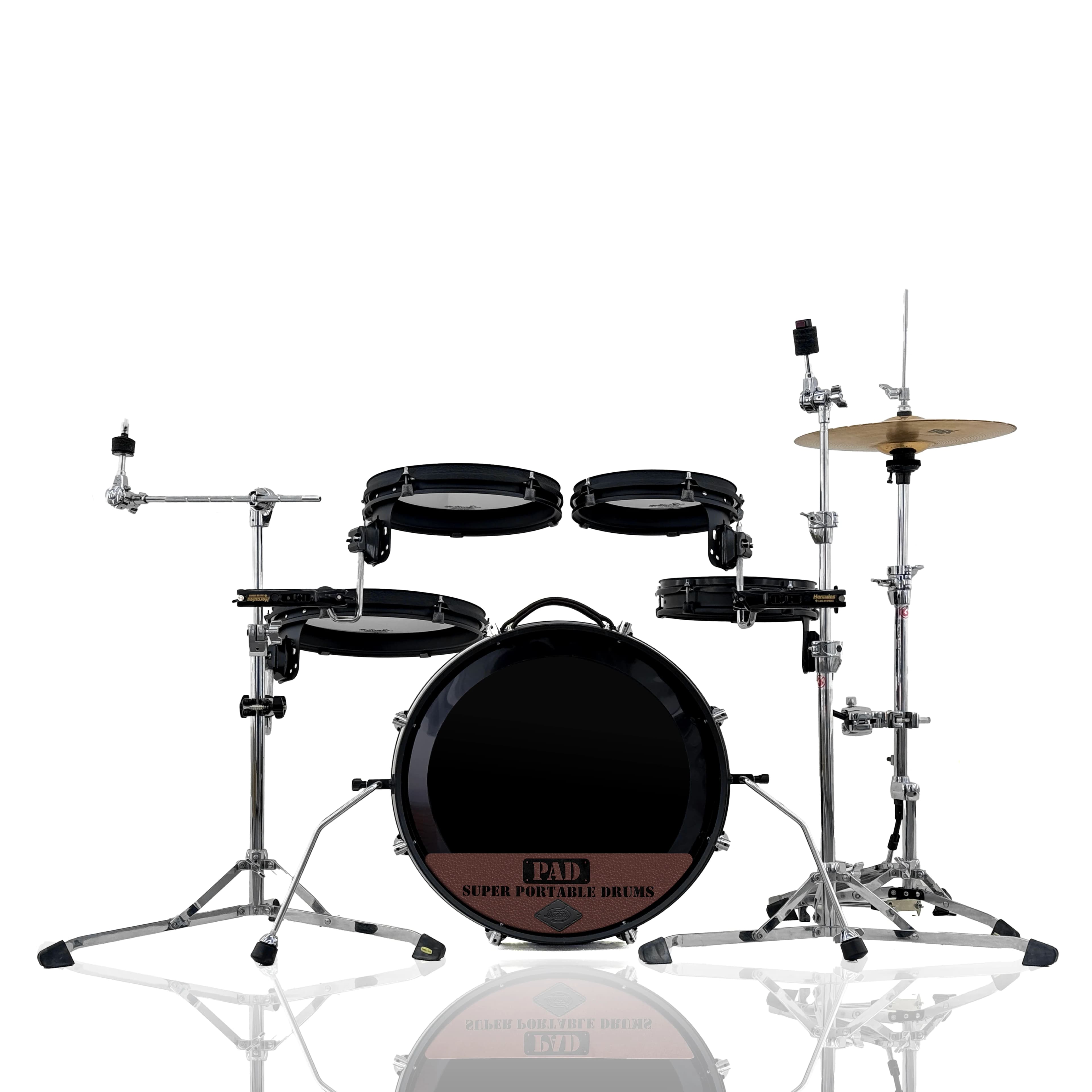 Lancio di Nuovi Prodotti | Kit di Percussioni da Viaggio Ultra-Portatile D | Guscio per Batteria in PVC Metallico Ultra-Sottile | Set di Batteria Portatile