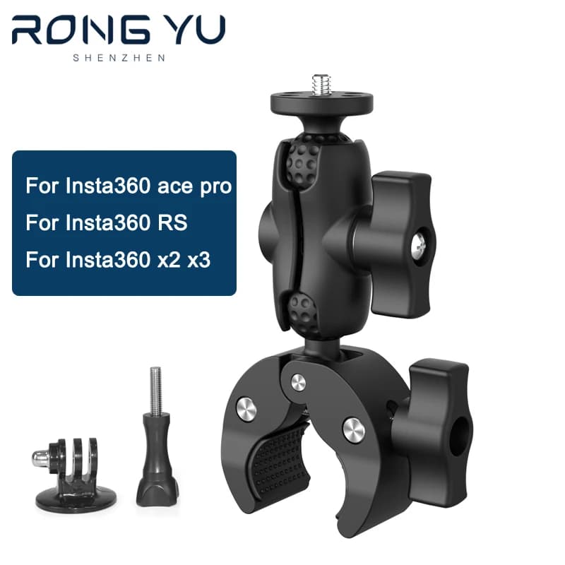 Upgrade Version for Insta360 X4 X3 Dual Bike Bike Clip Bracket for Dji Action 5pro 4 Self-adhesive Camera Accessories for Bike
