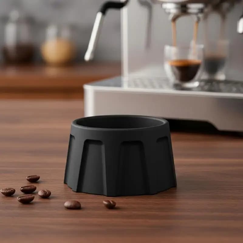 Supporto per Portafiltro 58mm Compatibile con Macchina per Espresso, Stazione di Pressatura per Barista, Uso Domestico e Caffetteria, Facile da Pulire