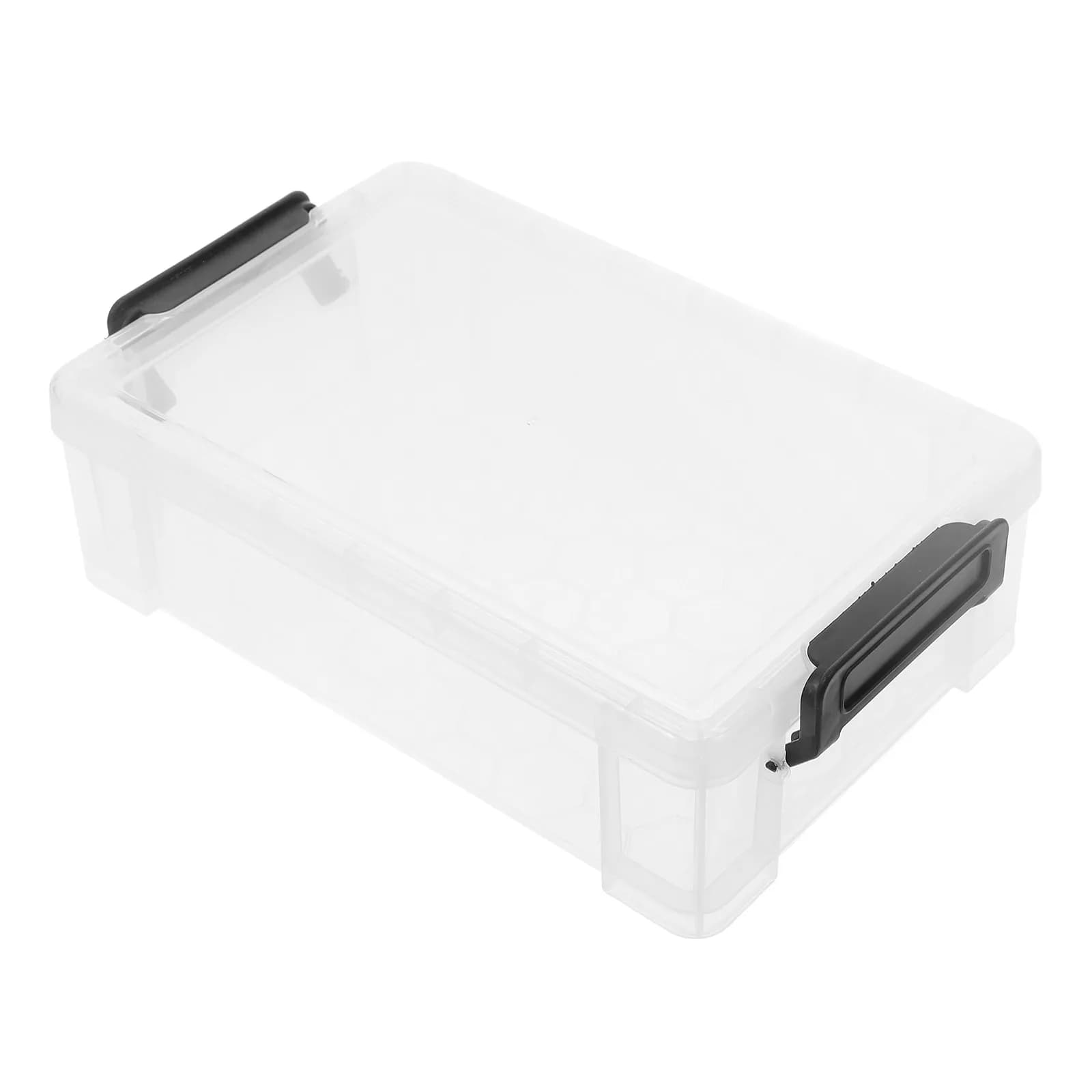 Large Capacity Transparent Pencil Box Stackable Design Dustproof Snap Tight Lid Plastic Organizer for Gel Pens Watercolor Pens