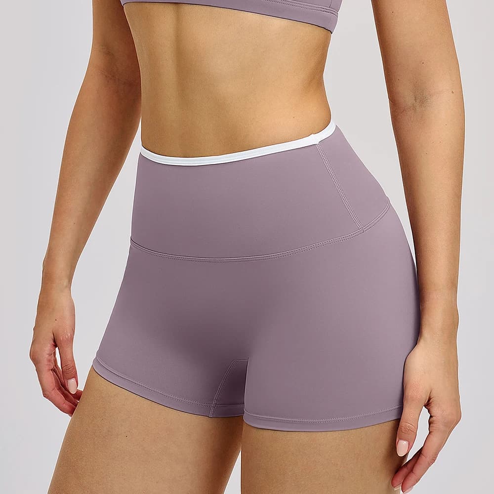 Women's sports shorts for cycling, jogging, fitness, high waist, push-up, gym leggings, yoga clothing.