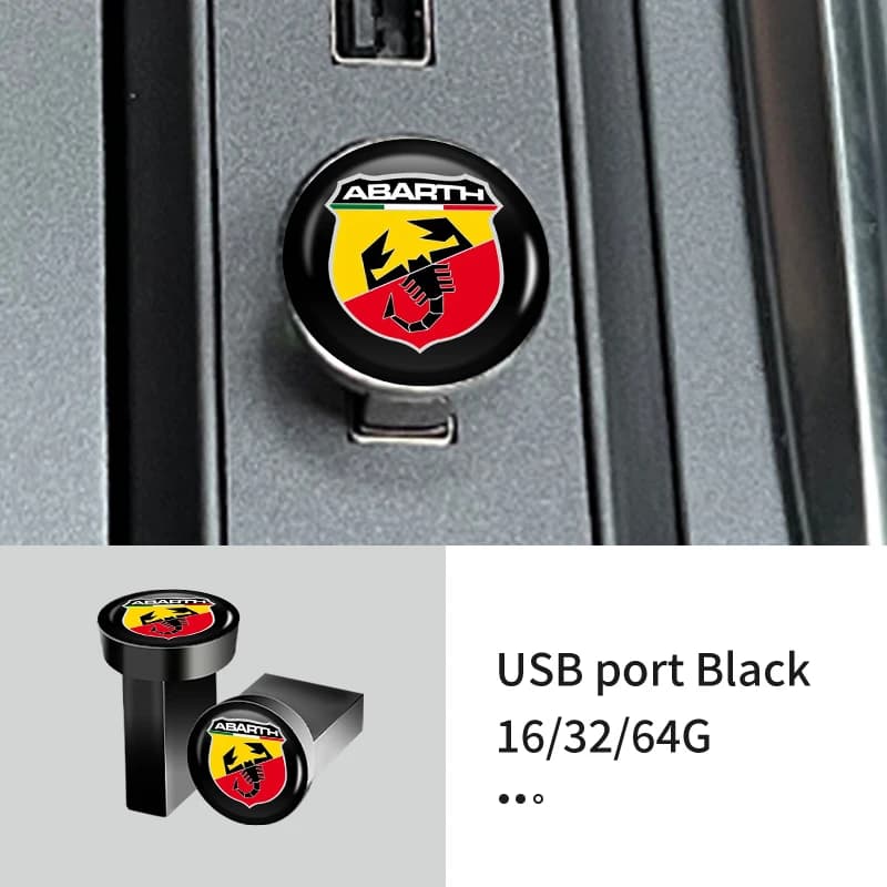 Chiavetta USB per auto Dispositivo di memoria da 16 GB 32 GB 64 GB per FIAT 500 Abarth Punto Tipo Panda Ducato Stilo Fiorino Doblo Bravo Freemont
