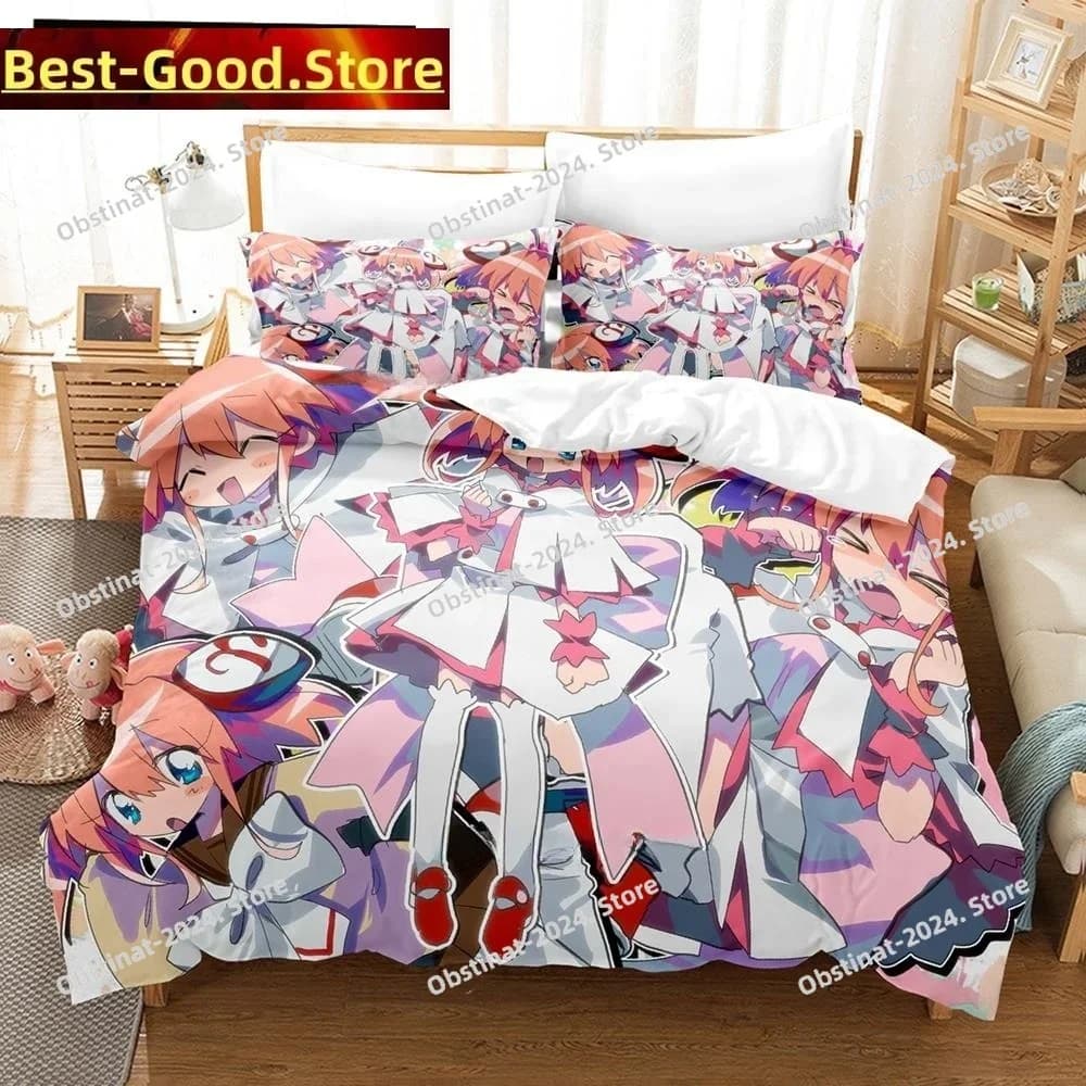Stampa 3D Anime Kawaii Girls Rizelmine Stampato Set letto Copripiumino Federa Set biancheria da letto Lenzuolo Trapunta Full Size