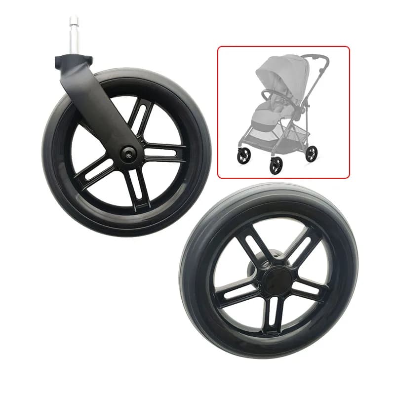 Ruota per passeggino per carrozzine serie Melio compatibile Cybex Melio 2/3/carrello in fibra di carbonio con cuscinetto per asse Accessori per passeggino Bebe
