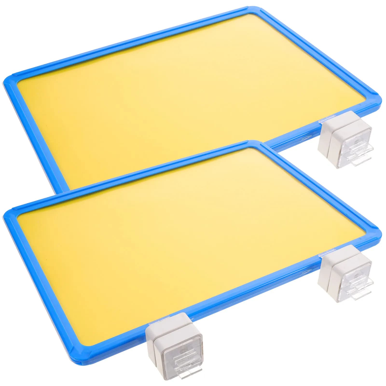 2 Pezzi Etichette Magnetiche per Prezzi, Portaetichette in Plastica Resistente Riutilizzabili per Negozi al Dettaglio, Supermercati, Magazzini, Segnaletica per Scaffali