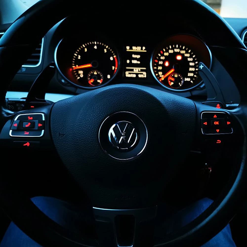 Per VW Golf 5 6 MK6 GTI R Jetta MK5 Passat B6 B7 CC Polo Sharan Tiguan Auto 2 Pz/se Volante Paddle Estensione Del Cambio copertura