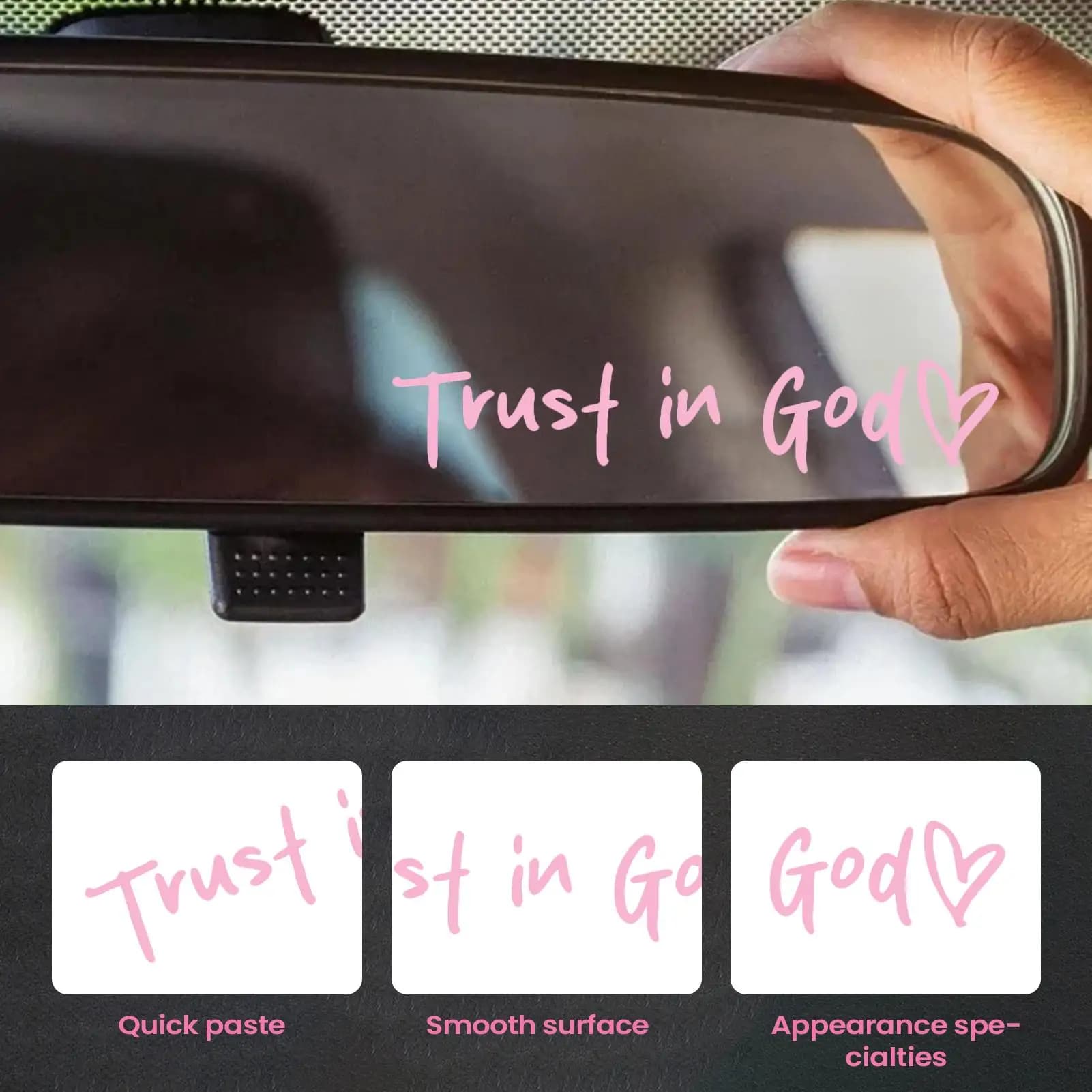 Faith in God decals for mirrors retrovisors stickers for car mirrors vinyl car mirrors Automotive retrovisor mirror for portable tablet