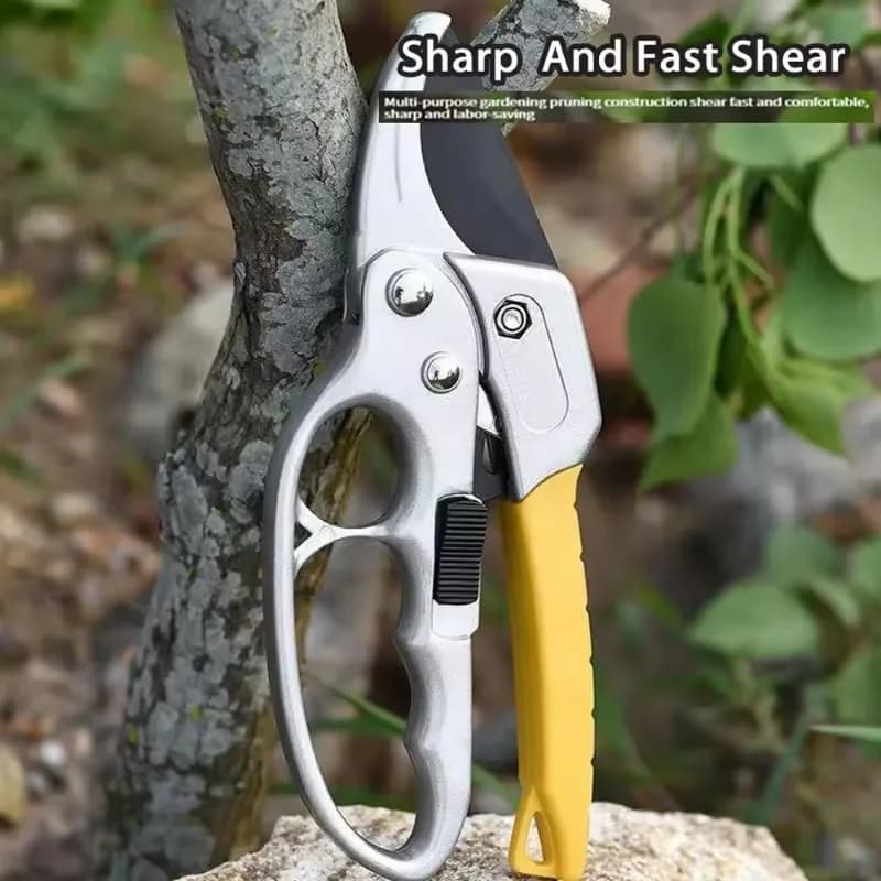 Forbici da Potatura Ergonomiche in Acciaio SK5 Placcato in Titanio, Tagli Rapidi ed Efficienti, Utensili a Molla per Giardinaggio e Raccolta Frutta