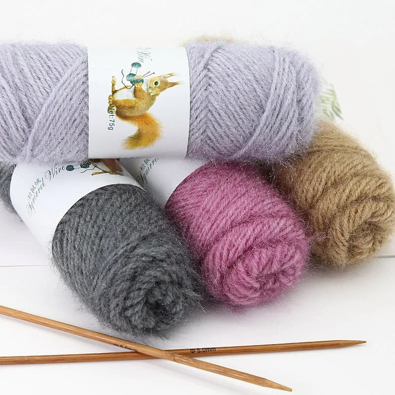 1 pz 75g scoiattolo filato di velluto per lavoro a mano cappotto uncinetto cappello filo maglione filo per tessitura borsa fai da te cappello amigurumi linea di scarpe