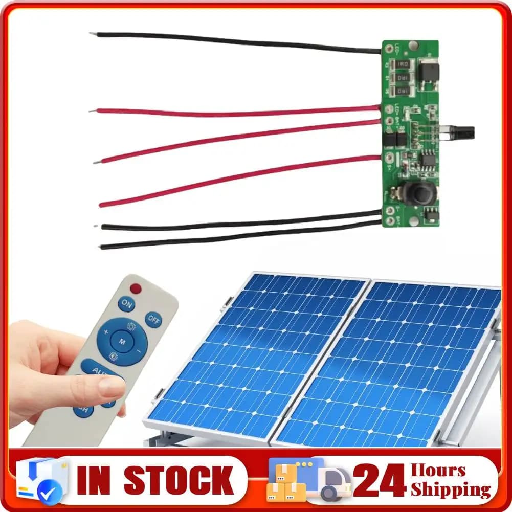 Scheda di controllo per lampione solare 3.2V 3.7V con telecomando, scheda driver per lampione solare, scheda per lampada solare